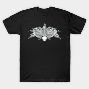 Beautiful dragon mardi gra mask T-Shirt